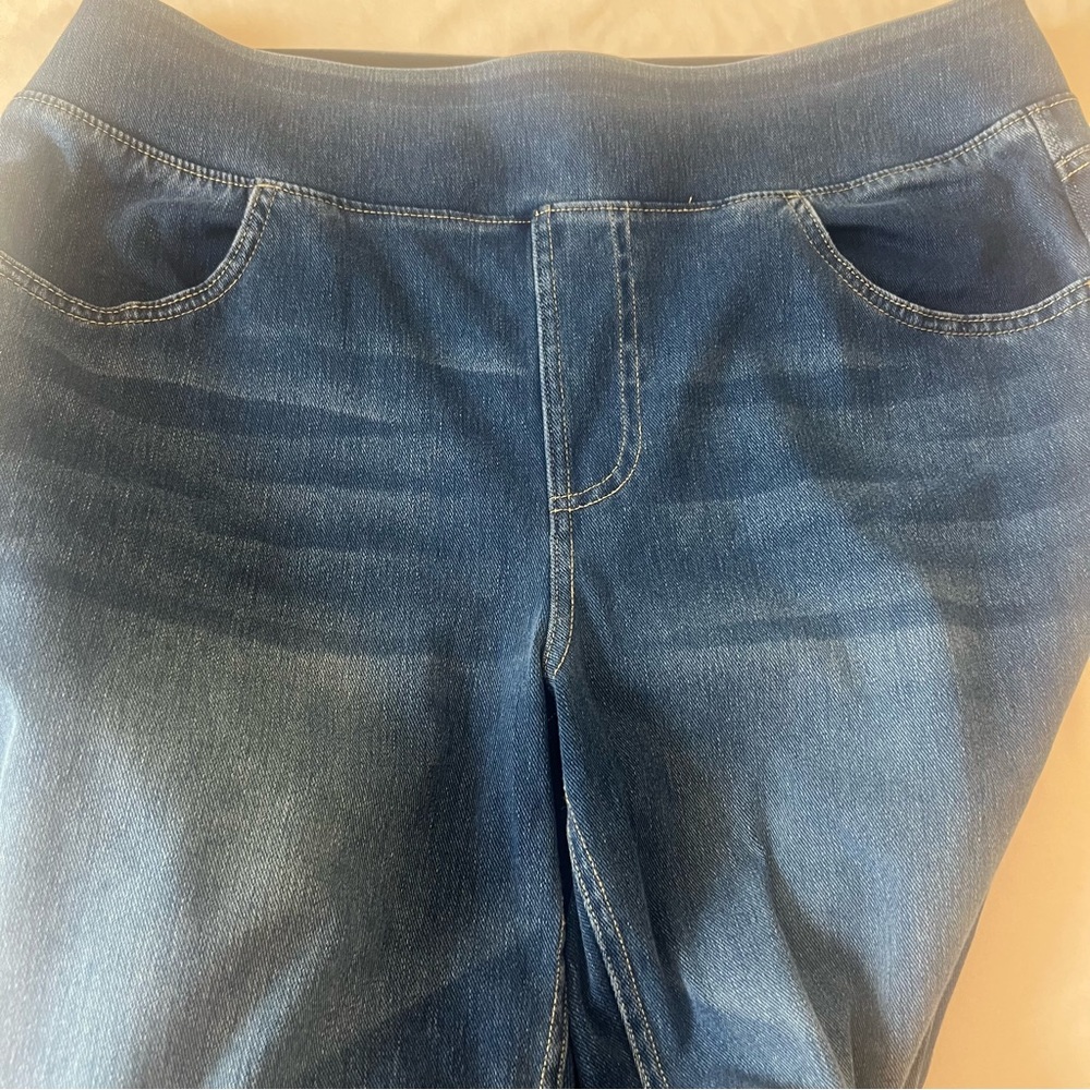 Halara Flex High Waisted Pockets Washed Casual Boot‎ Cut Jean Size XL - Picture 4 of 7